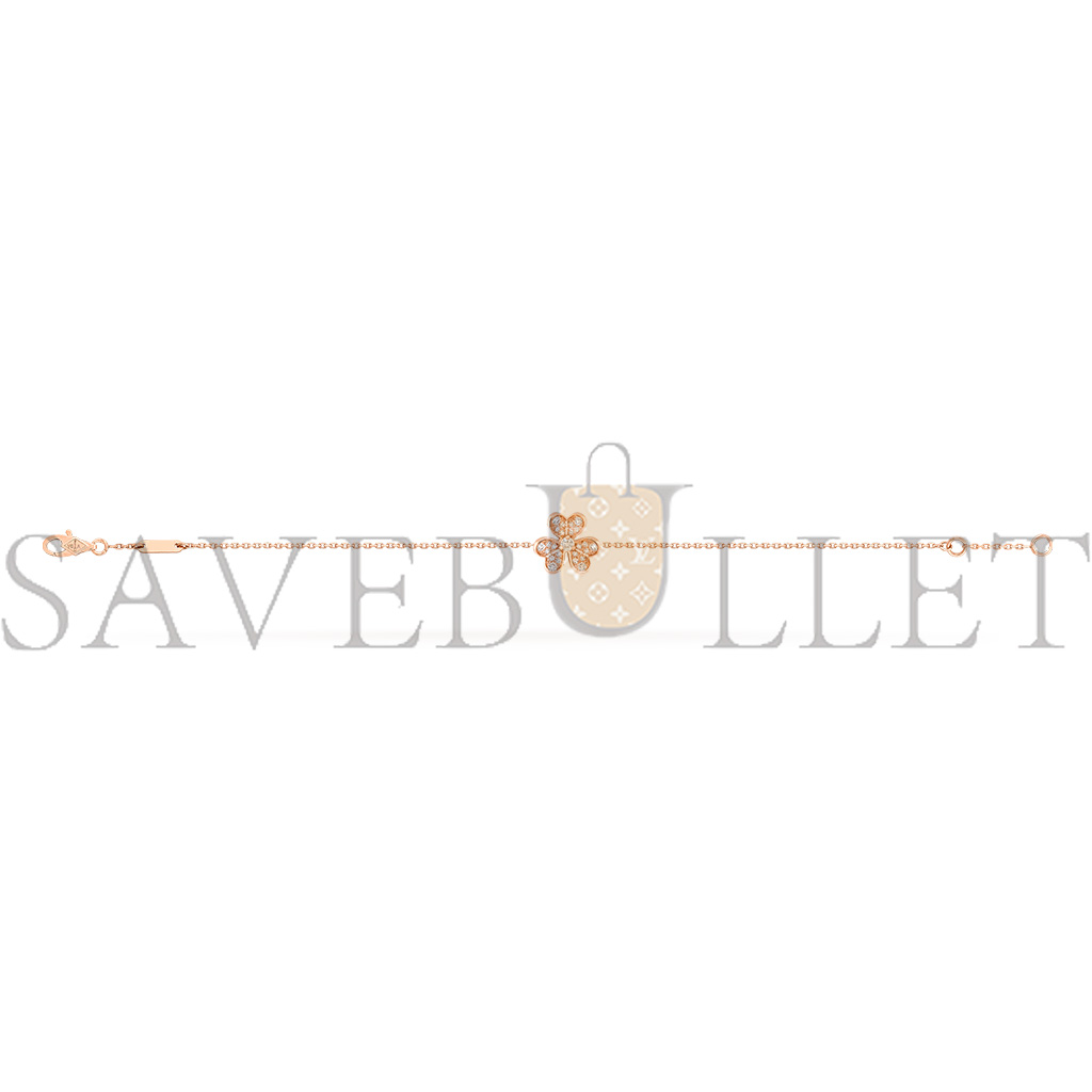 v*n cl*f arpels frivole bracelet, mini model - rose gold, Di*m*nd vcarp7rd00